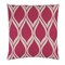 Diva At Home 22" Falling Drops Raspberry Pink and Cloud Gray Decorative Throw Pillow - Down Filler